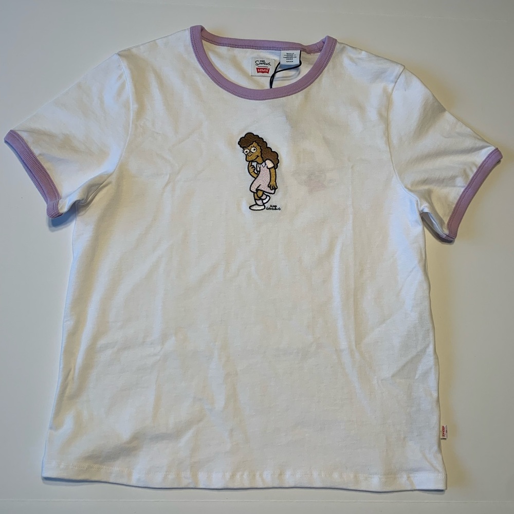 Levi’s Top The Simpsons Shirt, White Small